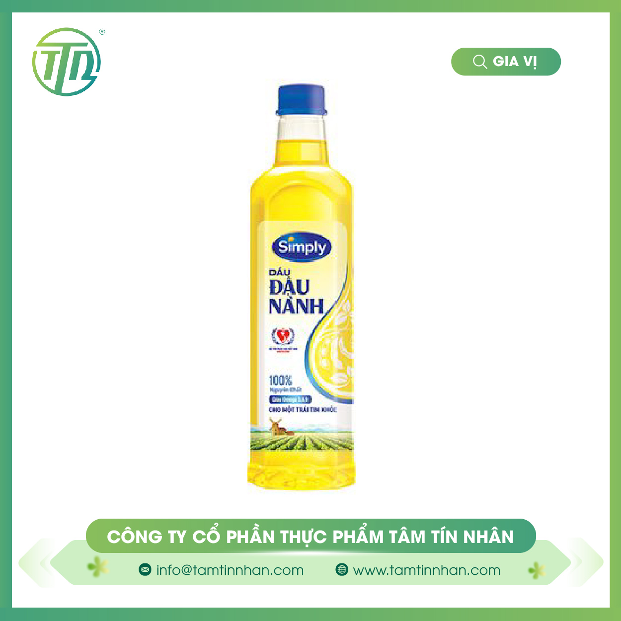 Dầu ăn đậu nành SimPly